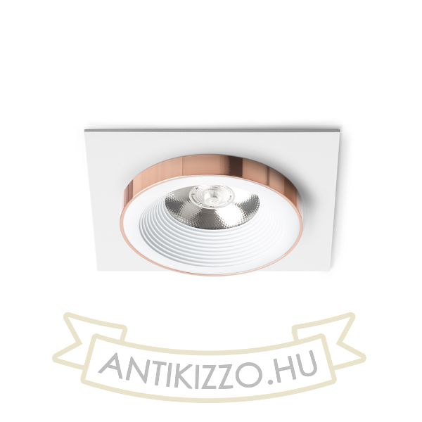 SHARM SQ I süllyesztett lámpa fehér réz 230V LED 10W 24°  3000K