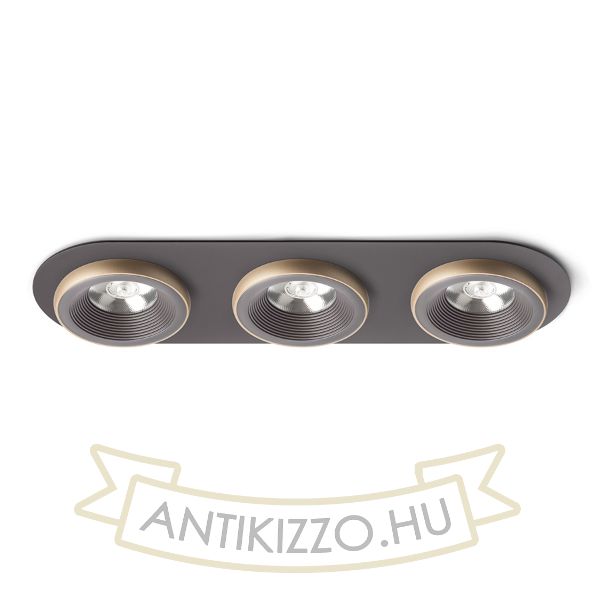 SHARM R III süllyesztett lámpa barna/gyöngyházarany  230V LED 3x10W 24°  3000K