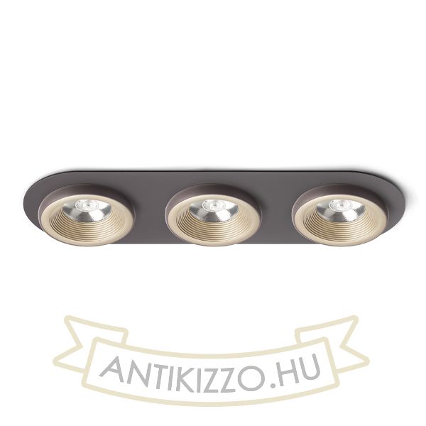 SHARM R III süllyesztett lámpa gyöngyházarany/barna  230V LED 3x10W 24°  3000K