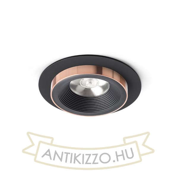 SHARM R I süllyesztett lámpa fekete/fekete réz 230V LED 10W 24°  3000K
