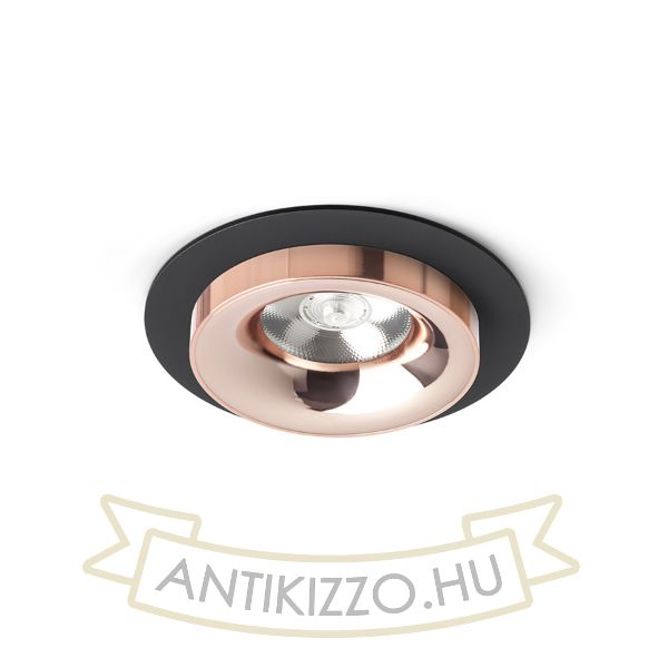 SHARM R I süllyesztett lámpa fekete réz/réz 230V LED 10W 24°  3000K