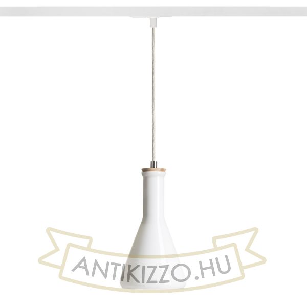 PULIRE CON egy áramkörös sínre  opál üveg/fa 230V E14 28W