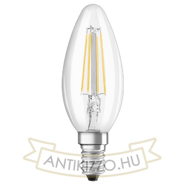 OSRAM Retrofit gyertya alakú  világos 230V E14 LED EQ60  2700K
