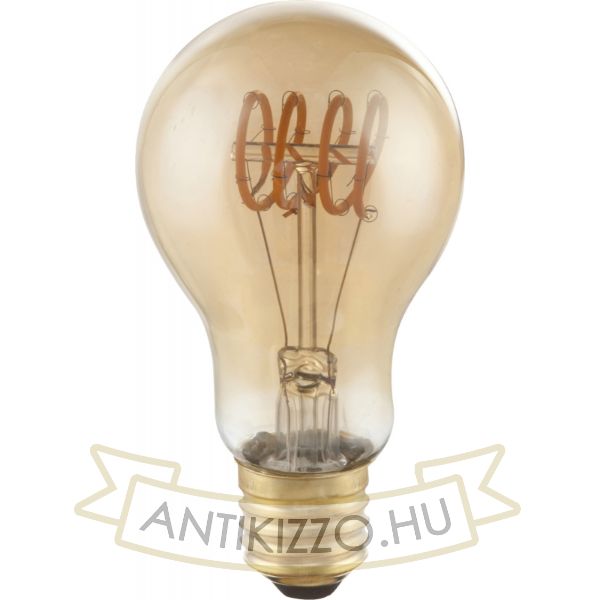 LED filament dekor izzó - A60 - 4 watt - spirál