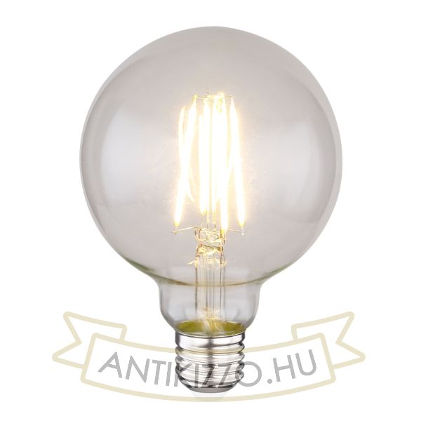 LED filament dekor izzó - G95 - 7 watt E27 750LM
