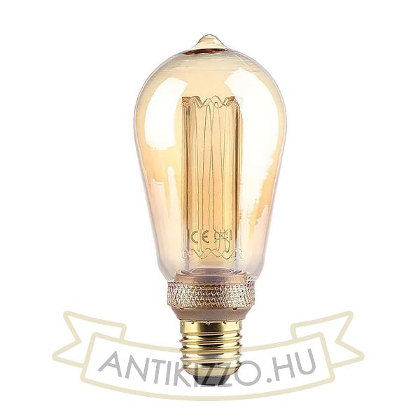 ST64 4watt retro izzó LED, antikolt 200LM