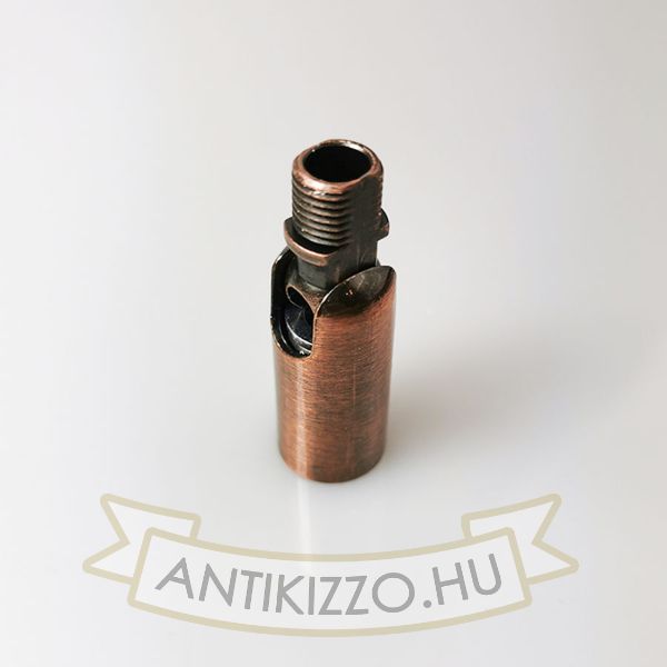 Állítható rugós csukló, könyök, antik vörösréz szín