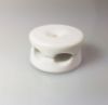 Fehér porcelán kábelvezető 2 vezetékhez