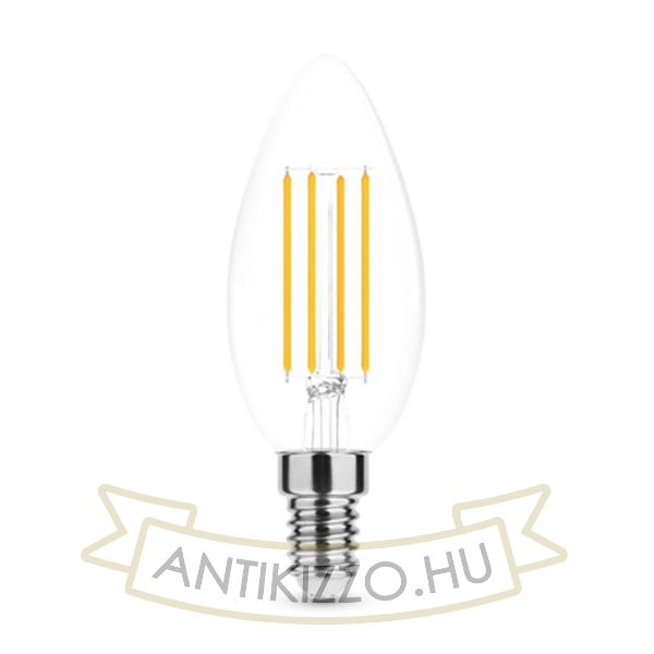 C35 LED filament 5W, 2700K 600 lumen 