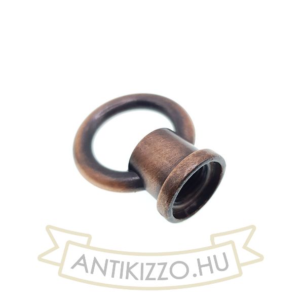 Lámpa tartógyűrű antik vörösréz - belső menetes 18mm