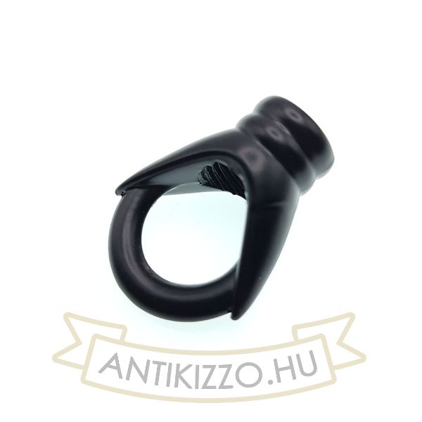 Lámpa tartógyűrű matt fekete - belső menetes 12mm