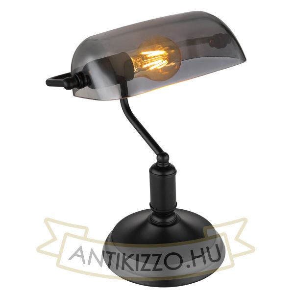 Asztali lámpa fém fekete matt ANTIQUE