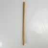 Antik sárgaréz cső két végén belső menettel - 30cm