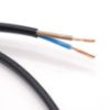 MT KÁBEL 2X0,75MM2 FEKETE PVC KÖPENYES RÉZ ERŰ SODROTT H03VVH2-F (MTL)