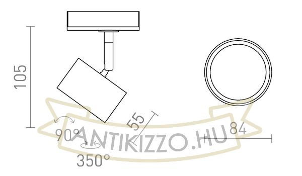 PIXEL egy áramkörös sínre fehér 230V LED GX53 7W