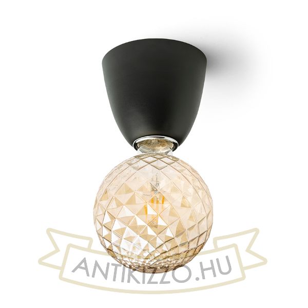 REACH mennyezeti lámpa fekete 230V LED E27 11W