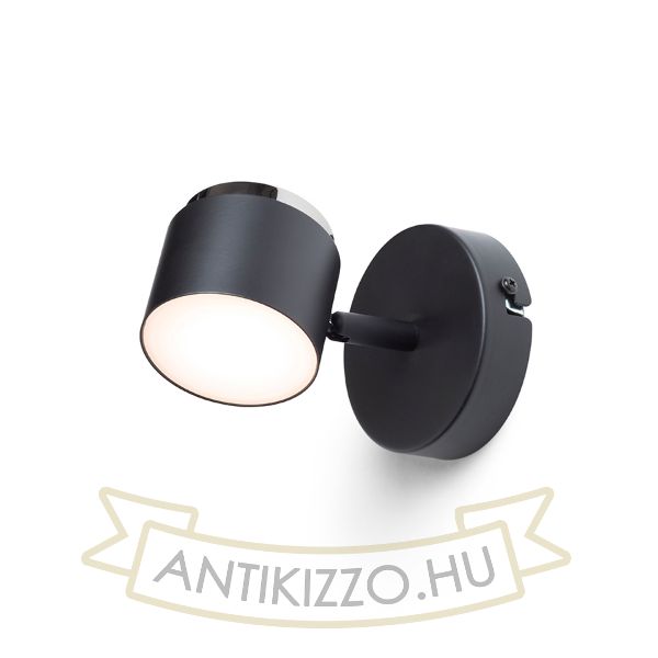 NOVA I fali lámpa fekete króm/tej akril 230V LED 4.2W 3000K
