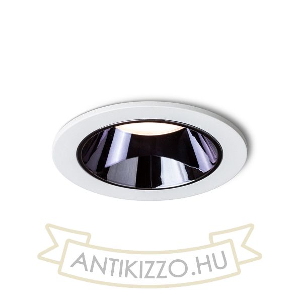 ANSEL süllyesztett lámpa fehér fekete króm 230V LED 12W 60°  3000K