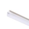 LED PROFILE H felületre szerelhető 1m fehér matt akrilát/alumínium 