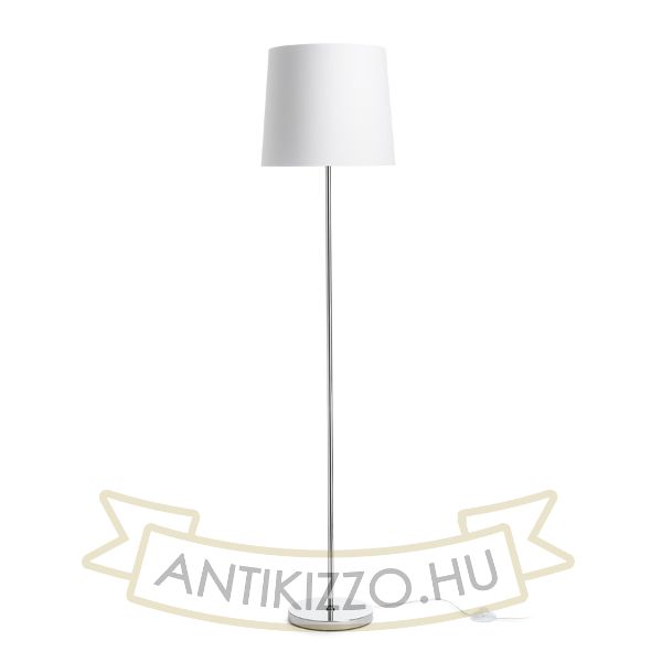 NYC/CONNY 35 állólámpa  Polycotton fehér/króm 230V LED E27 15W