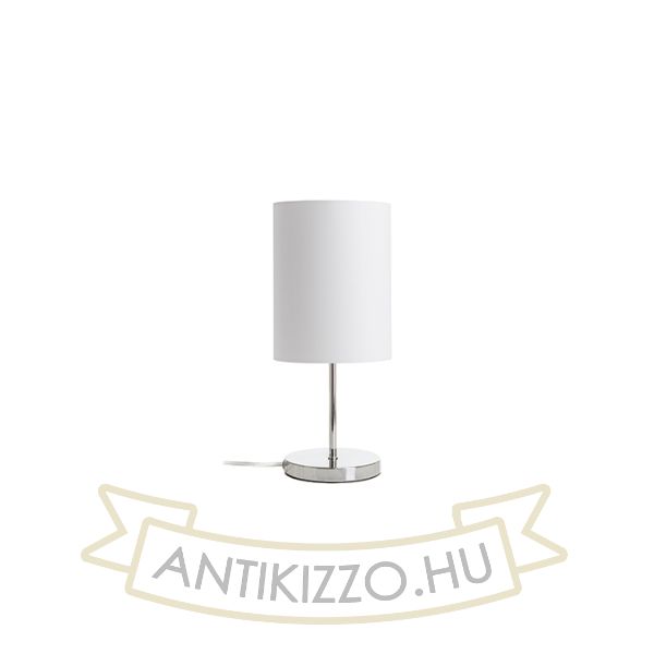 NYC/RON 15/20 asztali lámpa  Monaco petróleum kék/ezüst PVC/nikkel 230V LED E27 15W