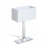 PLAZA M asztali lámpa fehér króm 230V LED E27 15W